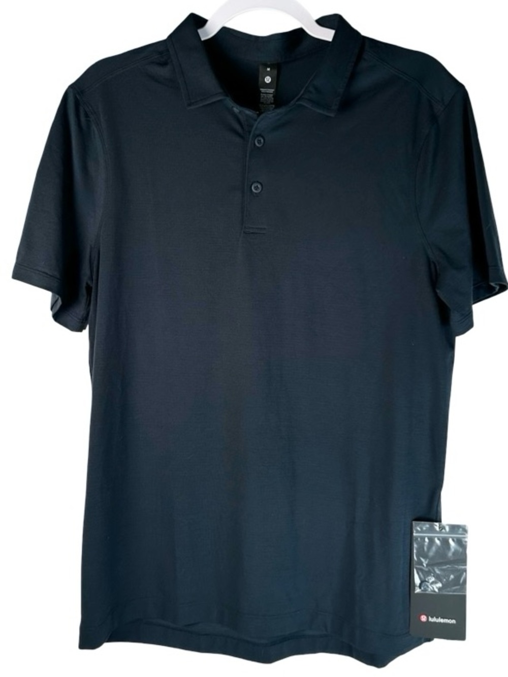Lululemon Evolution Polo mens L Large Navy Blue NWT Golf Athleisure shirt